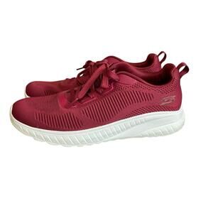Skechers Bob’s red lace up mesh sneakers 9.5